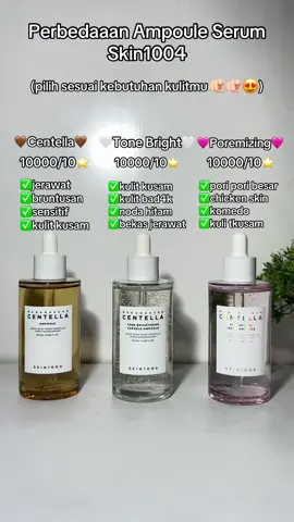 Kalian tim mana ni??😍🫵🏻🫶🏻✨#skin1004 #skin1004ampoule #skin1004indonesia #skin1004centella #ampoule #serumampoule #serum #serumviral #centella #tonebrighteningampoule #poremizing #rekomendasiserum #skincareviral #poriporibesar #jerawat #kusam #kulitbadak 