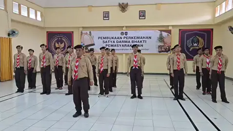 Yel yel WBP dalam acara Pembukaan Perkemahan Satya Dharma Bhakti Pemasyarakatan Tahun 2025