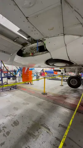 That's so impressive 🤯 #Nolinor #NolinorAviation #Aviation #B737200 #LandingGear #BoeingLandingGear #YMX #Hangar #TrainAtterrissage #Trending #FYP #AviationTok
