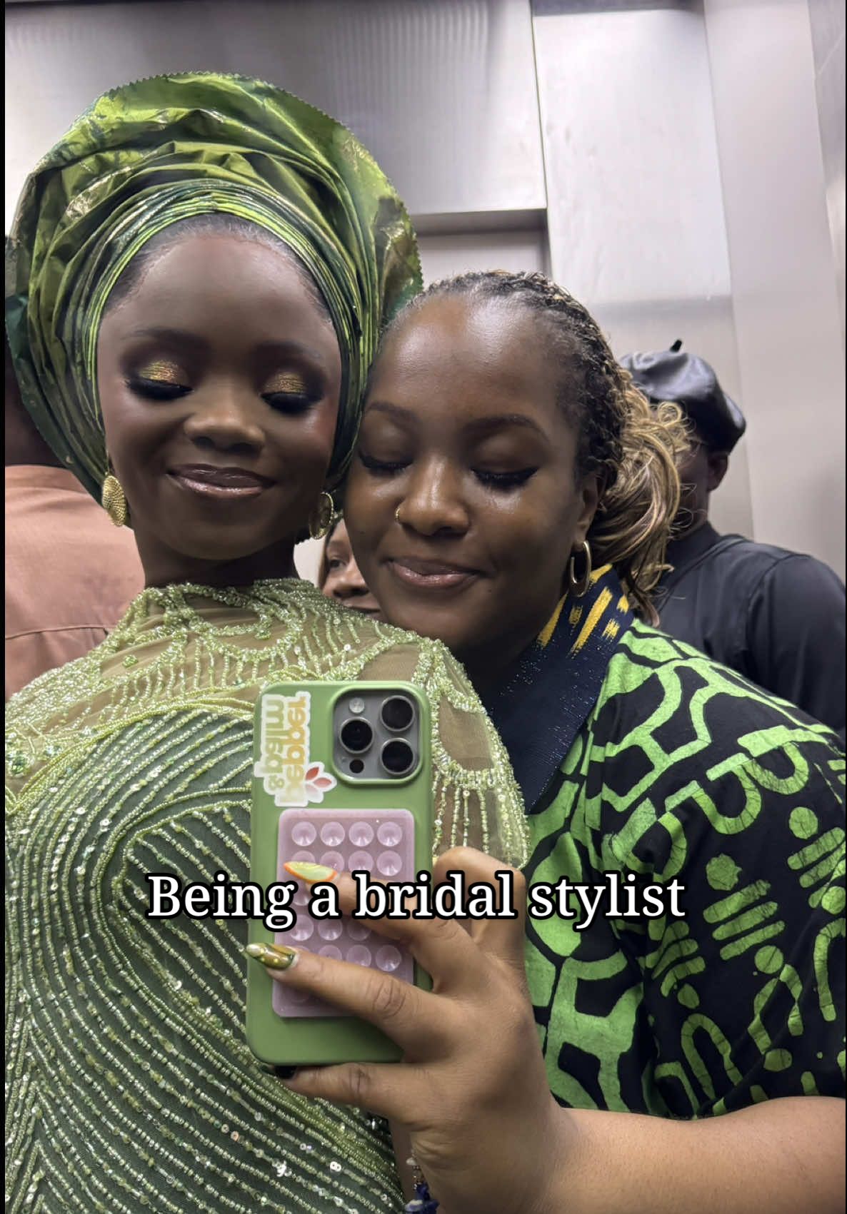 My brides always hold a special place in my heart. On her wedding day, my priority is making sure she FEELS good.  #yorubawedding #traditional #bellanaijaweddings #lagostiktok #bridallook #nigerianwedding #bridalstylist #weddingtok #nigerianbride 