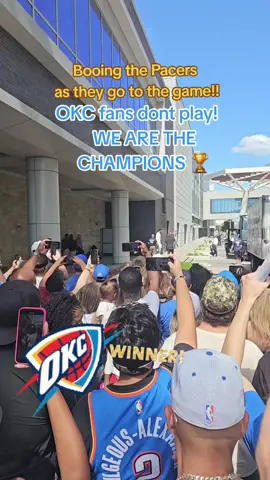 Such a fun experience and to be apart of! This is my city!! We won!! 🏆🏀 #oklahoma #scissortailpark #fyp #okc #okcthunder #basketball 