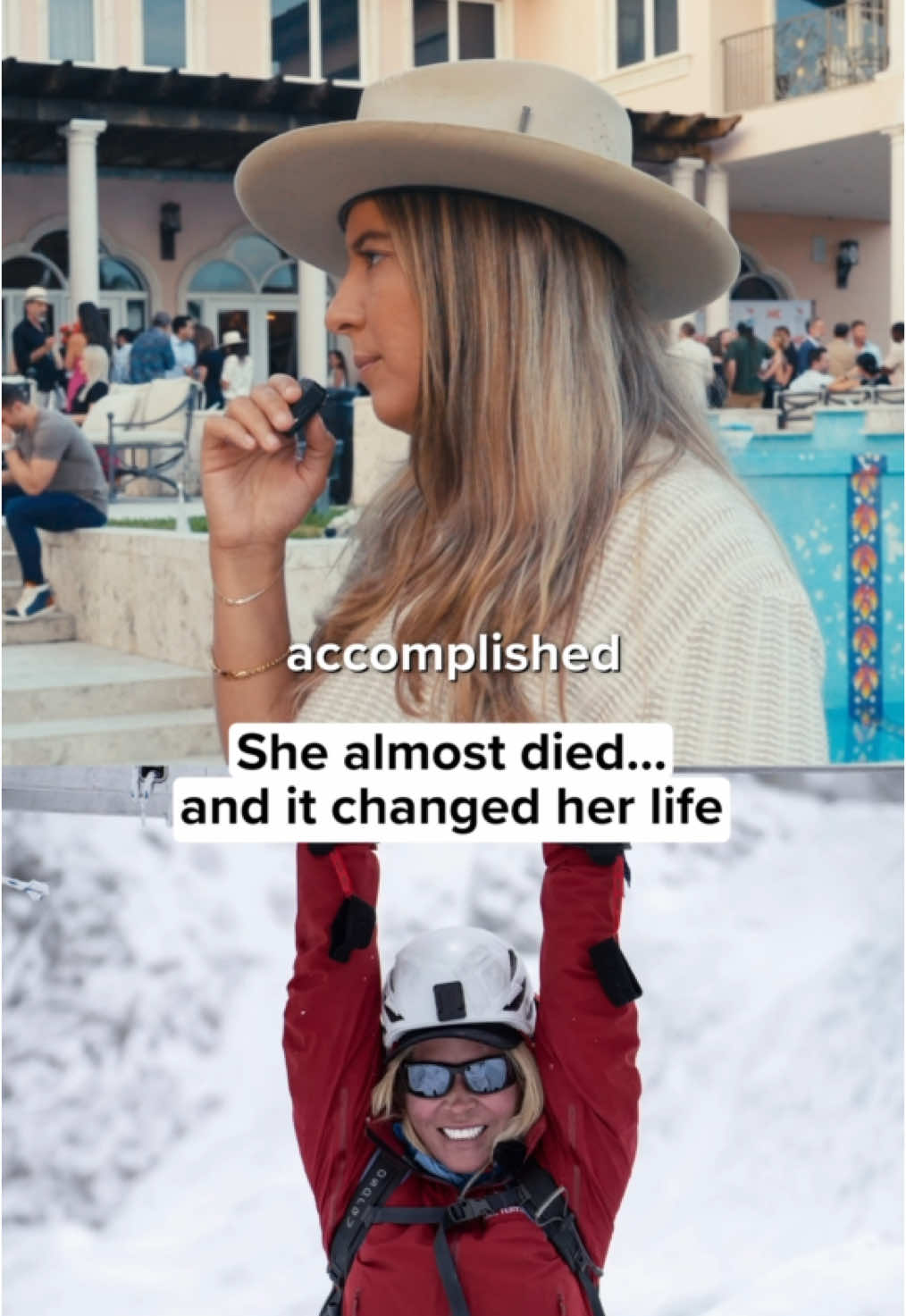 This tragic event almost took her life... but she used that as a sign to stop wasting time and start enjoying life to the fullest.