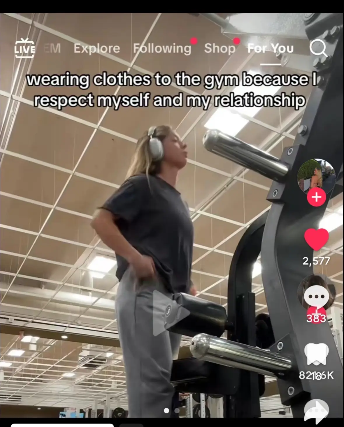 Focus on your own workout and you’ll see better results👼😇 #gym #gymclothes #set #lululemon 