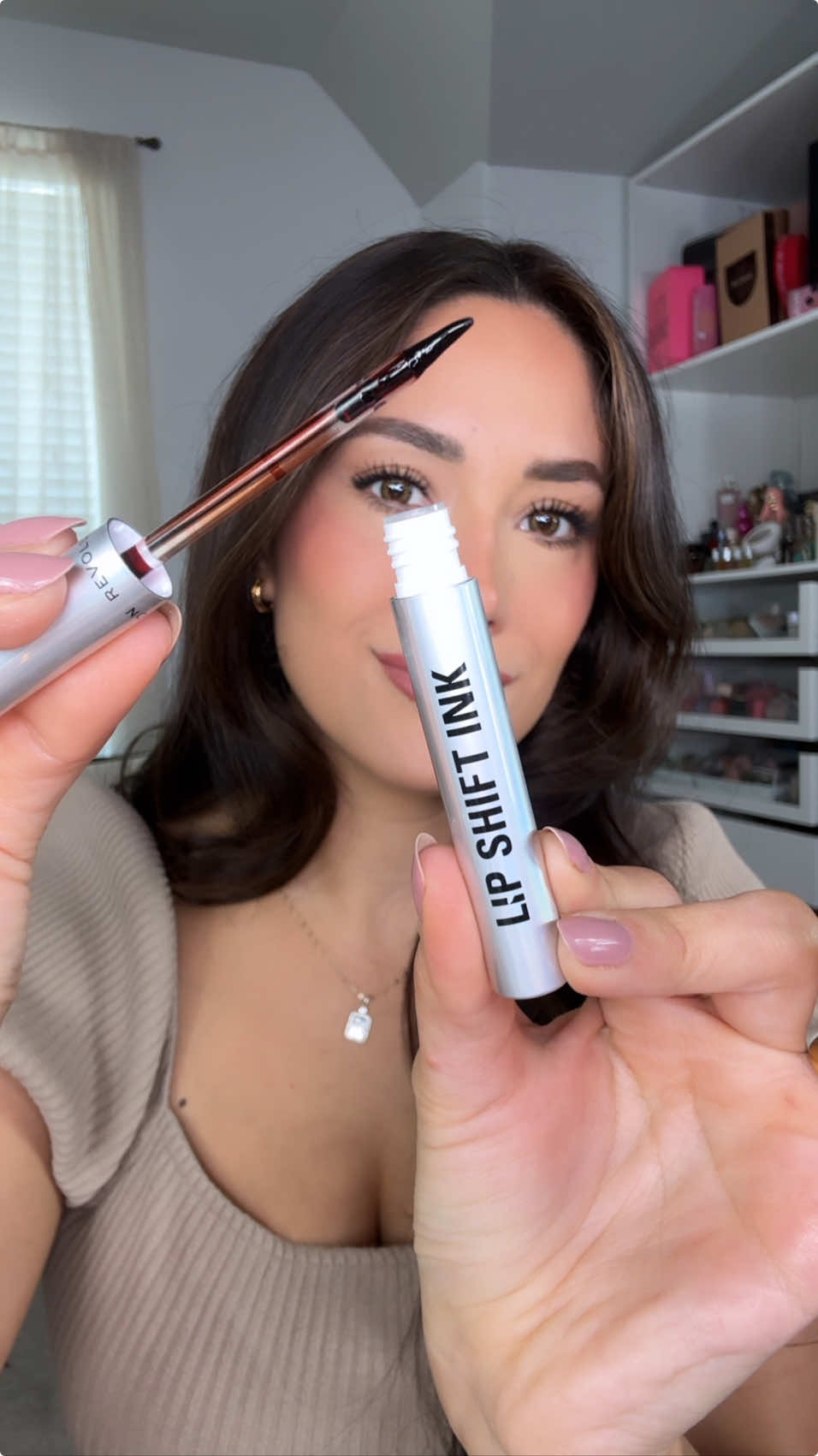 new drugstore lip stain✨ ​This is brand new from @Makeup Revolution and you can get it at @Ulta Beauty his be a Sacheu Peel Off Lip Liner Stay-N drugstore dupe?👏🏼 ​ ​Revolution Beauty Lip Shift Ink Peel Off Lipliner Stain $10USD (3 shades, used shade Rose Inked) ​what is it: an innovative tattoo-effect liner that delivers all-day color ​ ​ #lipstain #peeloffstain #liplinerstain #drugstorelipstain #newdrugstoremakeup #makeupdupe #makeupreview #sacheulipstayn #hudabeautylipstain  @Vianney Strick 