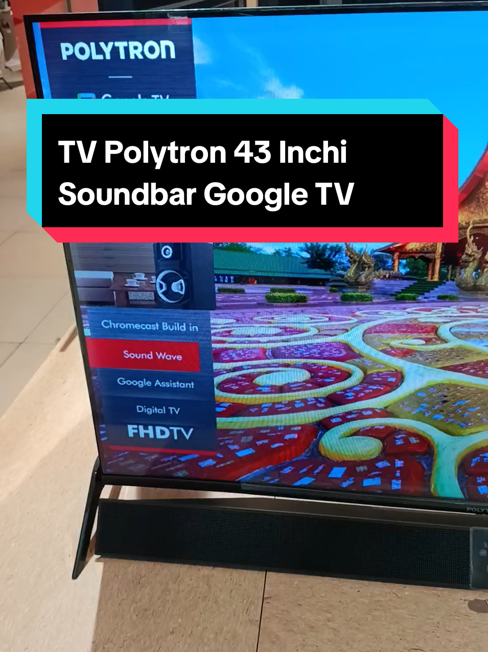 TV Polytron 43 Inchi Soundbar Google tv#promo #polytron #tv #tvpolytron #tvpolytronsoundbar 