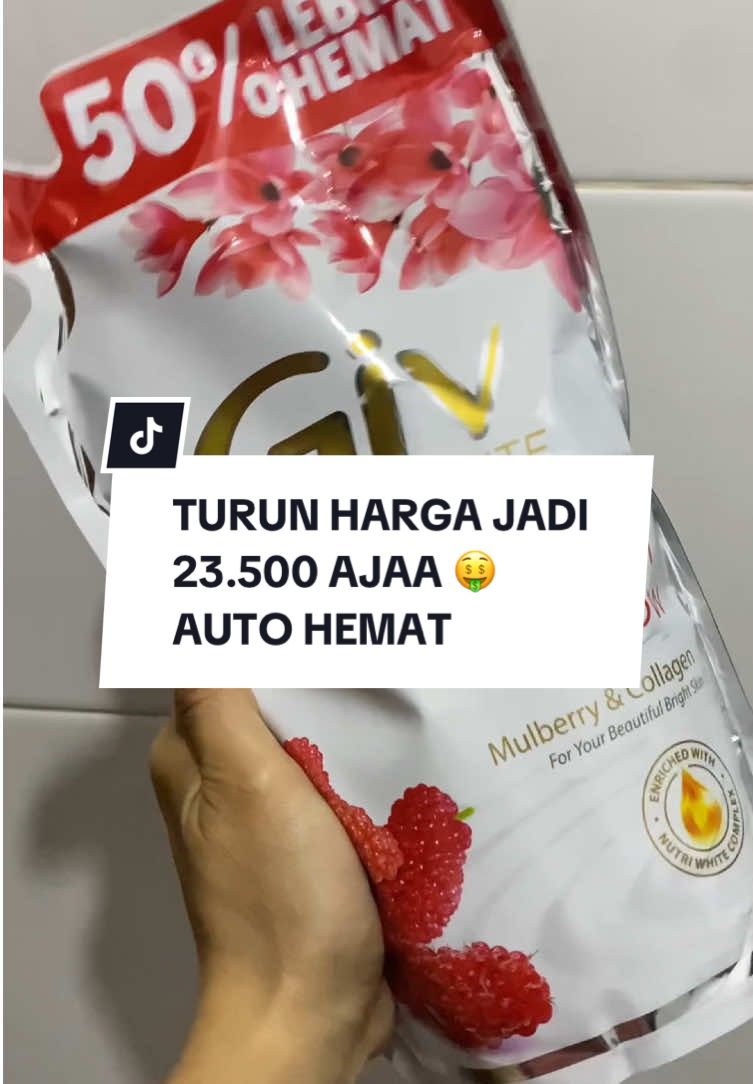 Sabun cair giv 825ml lagi turun harga dong jadi 23.500 aja, auto hemat buruan co sekarang!! #sabuncair #givsabuncair825ml #promohemat #promogajian #sabunviral 