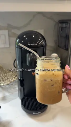 Soo delicious #icedcoffeerecipe #fyp #icedcoffee #coffee #icedcoffeeathome #icedmaplelatte #icedlatte #nespresso #nespressorecipes 