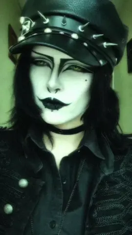 Military goth look from a while ago 🪦 #militarygoth #90sgoth #goth #gothtok #gothmakeup #alternative #alternativefashion 