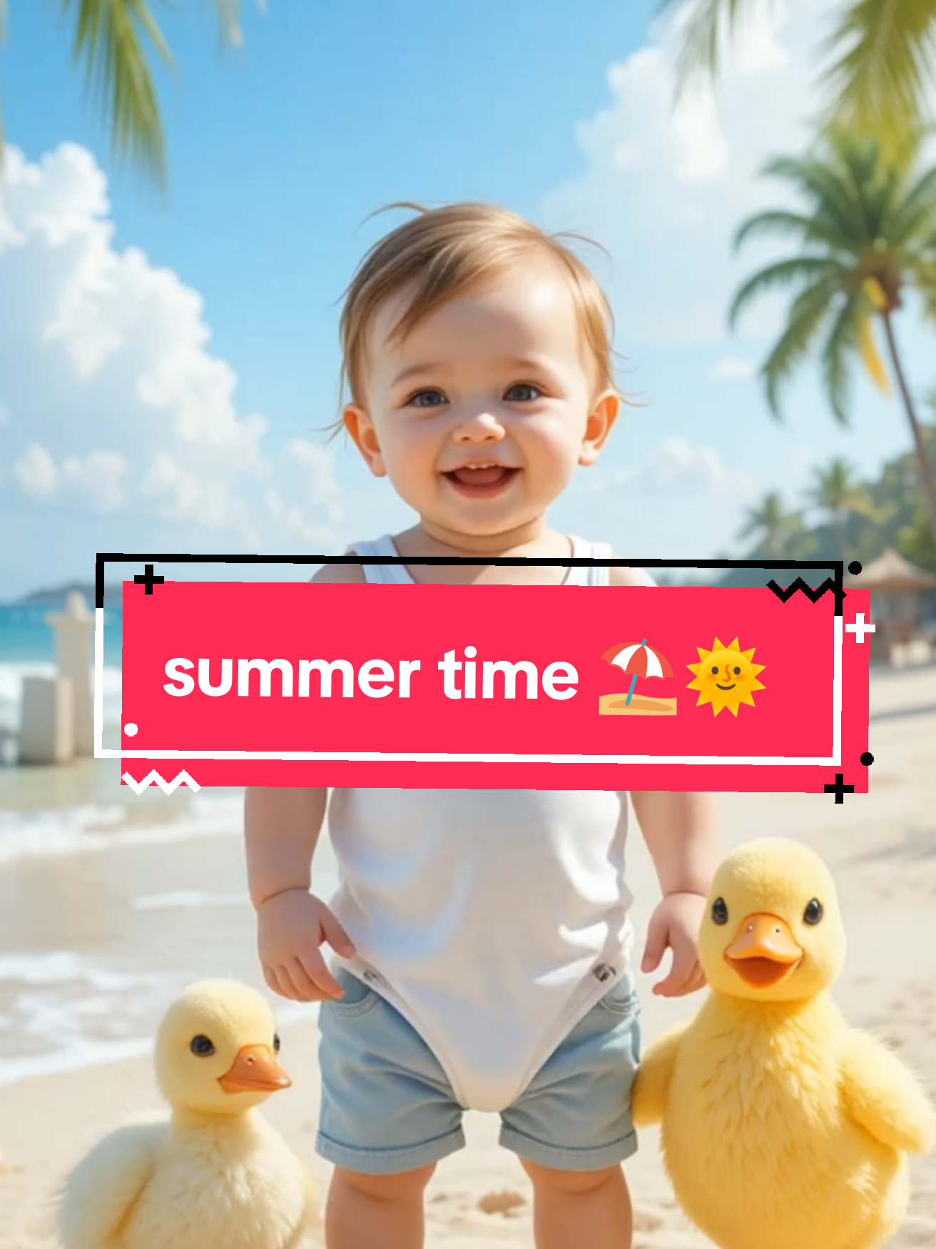 cute baby dance on beach ⛱️  #baby #babydance #kidsdancing #babydancer #kidsdance #fyp #Summer #summertime 