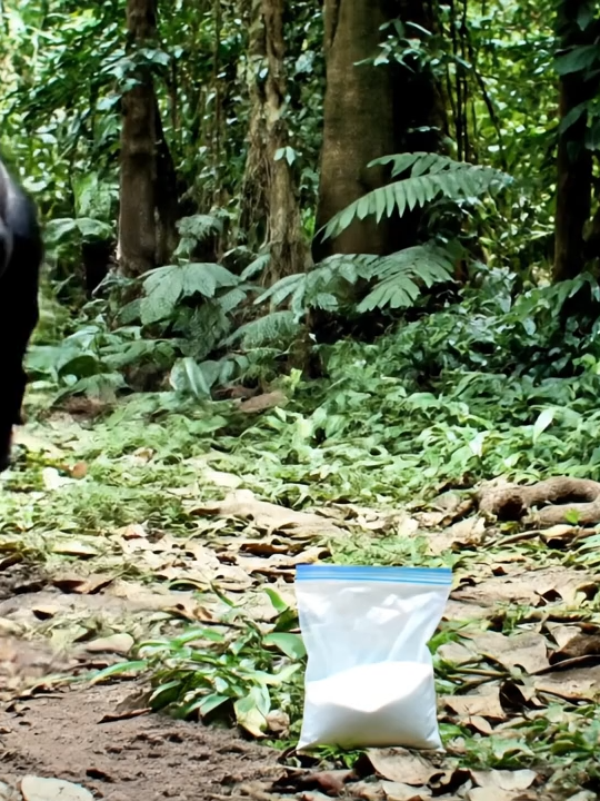 _title_gorilla finds a bag#aitiktok #fyp #ai #goviral #gorilla
