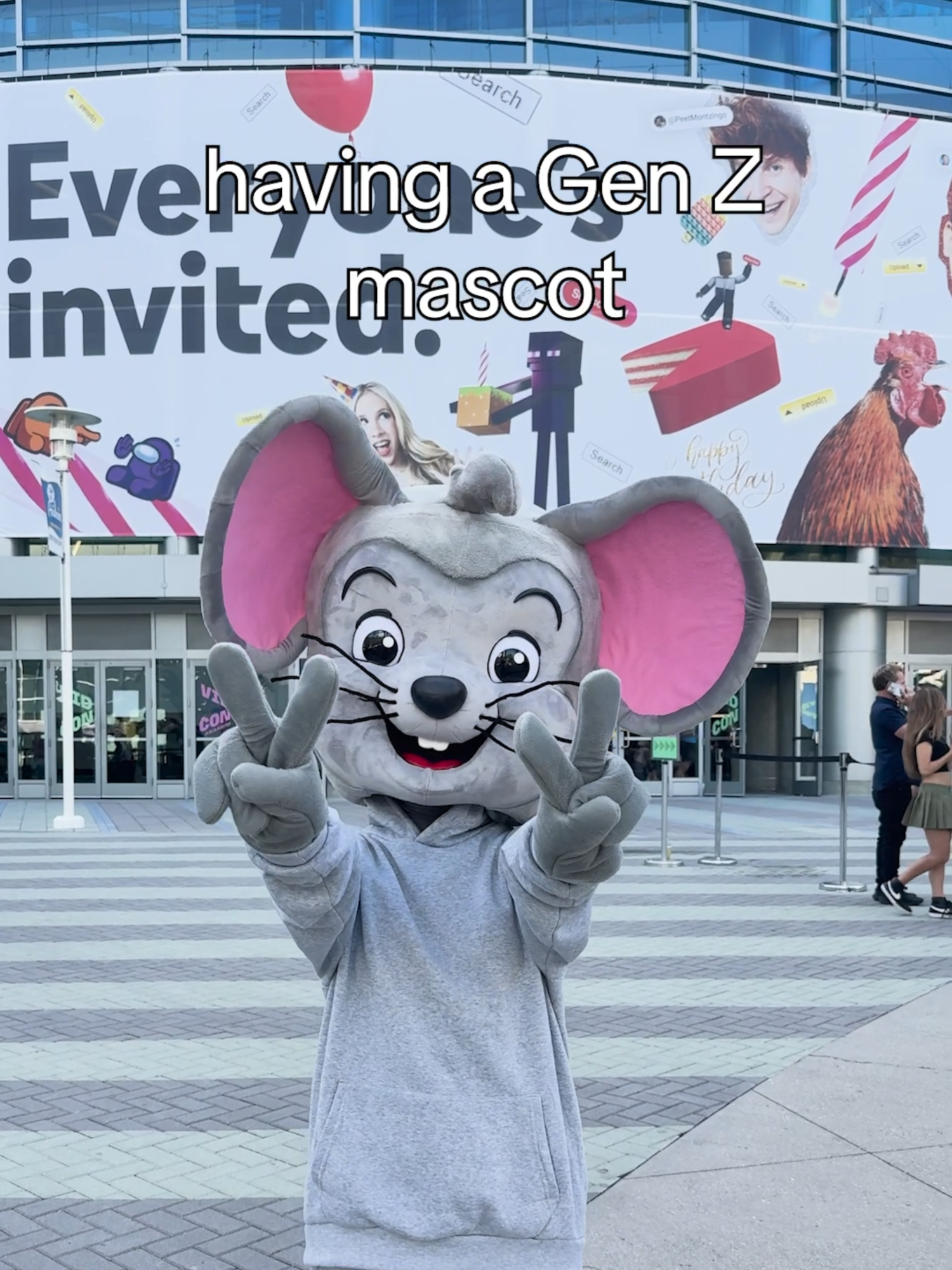 what it's like to have a Gen Z mascot  #genz#vidcon2025