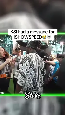 KSI had a message for ISHOWSPEED😭💀 #Speed #speedclips #ishowspeed #ishowspeedclips #yt #youtube #livestream #stream #fyp #viral #fanatics #fanaticfest #fanaticsfest #ksi #jj #sdmn #sidemen #w2s #prime #youtube #mrbeast #loganpaul #boxing #jj #london #uk #irl #stream 