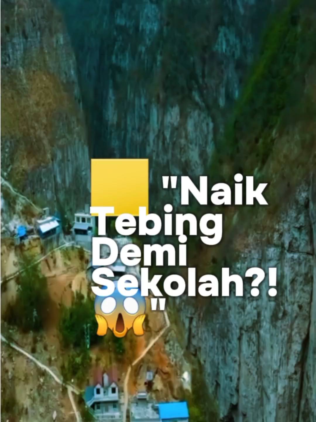 Viral! Anak Desa Ini Naik Tebing Setiap Hari Buat Belajar #BeritaUnik #DesaGulu