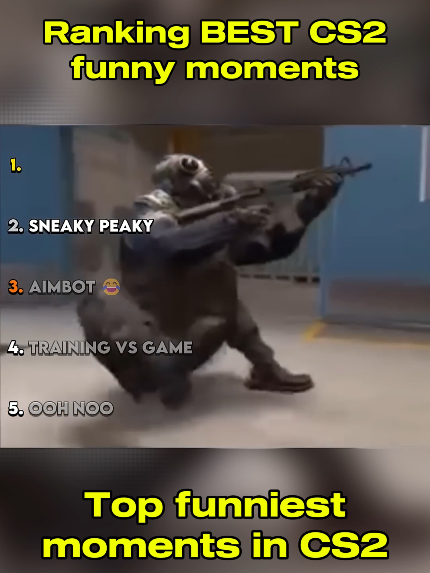 Top 5 funniest moments in CS2😂😂😂#funnymoments😂 #ranking #cs2memes #CS2 #jokes #fail #top