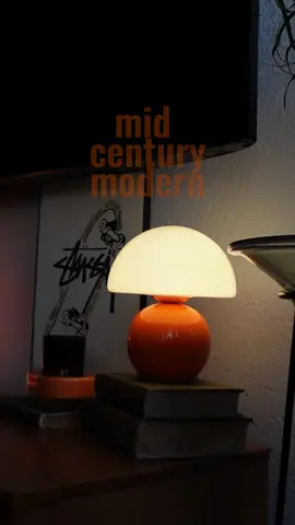 and you can dim the lighting 😌#mcm #midcenturymodern #lamp #mushroomlamp 