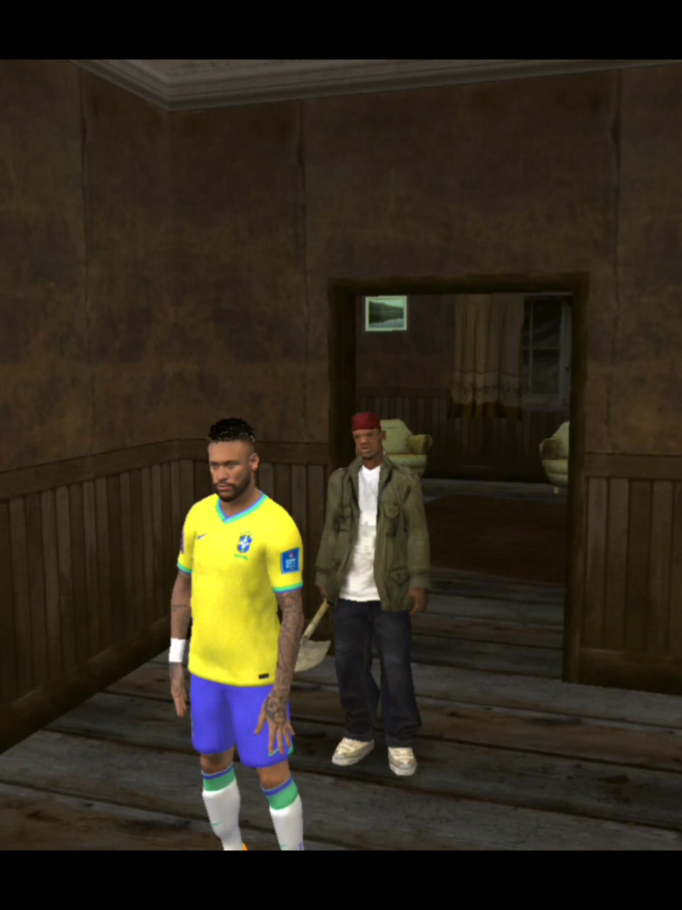 Neymar é golpeado pelas costas. #Neymar #gta #humortiktok 