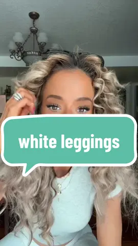Trying white eSoft leggings