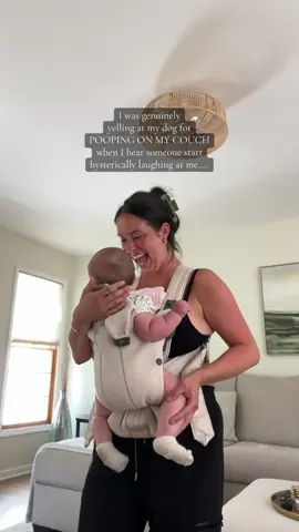 I pray that she ALWAYS feels this safe and is never ever afraid of me raising my voice🥹 This was so pure and I immediately forgot about why I was mad. Let’s just hope that she doesn’t laugh at me like this when I have to discipline her as a teenager😅 #babygirl #mygirl #babygiggles #laughing #funny #baddog #momlife #momhumor #firsttimemom #fyp 