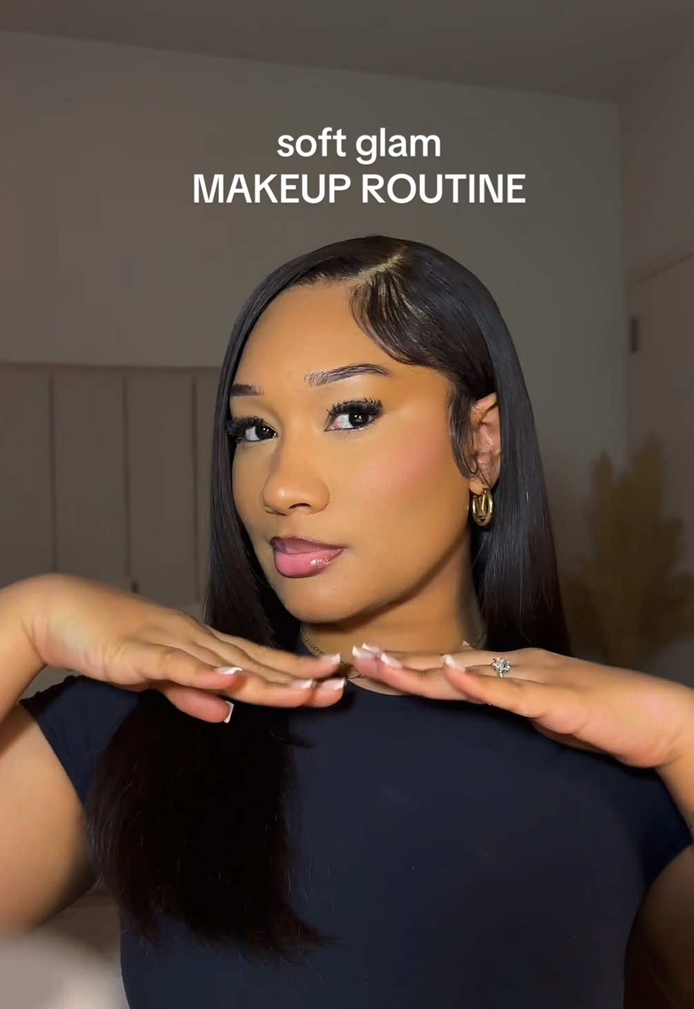 Soft glam makeup routine ✨  Cc Cream: @IT Cosmetics (Tan) Bronzer: @elfcosmetics (camo bronzer light) Concealer: @Juvia’s Place (16) @L.A. Girl Cosmetics (pure beige) Blush: @Huda Beauty (Ube Cream) Setting Powder: Huda beauty Banana bread) Powder Blush: Juvias Place Vol 4  Lips: @Anastasia Beverly Hills gloss (cotton candy)  #getreadywithme #makeuptutorial #makeup #softglam #elfcosmetics #juviasplace #hudabeauty 