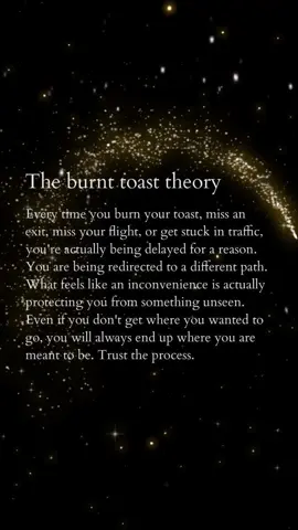 Ever feel like life’s little delays are working against you? Maybe they’re working for you. 🚪✨ The burnt toast theory reminds us: sometimes the setback is the protection. Trust the timing. Trust the process. 🍞🕰️ #BurntToastTheory #TrustTheProcess #DivineTiming #EverythingHappensForAReason #LifeLessons #MindsetShift #SpiritualTikTok #MorningMotivation #GrowthMindset #TikTokInspo #HealingJourney #Synchronicity