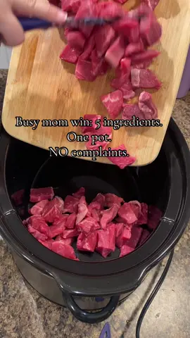 Saw this on TikTok—had to try it. This fed my whole crew with zero effort. Now I get why it went viral 💁🏻‍♀️ #EasyRecipe #dinner #DinnerIdeas #cookwithme #crockpotmeals #quickrecipes #delicious #momswhocook 