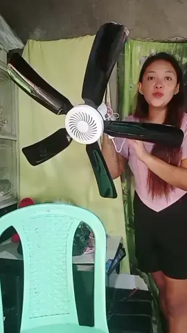 Ang laki pla nito , makaka tipid kana sa kuryente ,and Hindi sya maingay  ceiling fan #ceilingfan #5bladesceilingfan #fan 