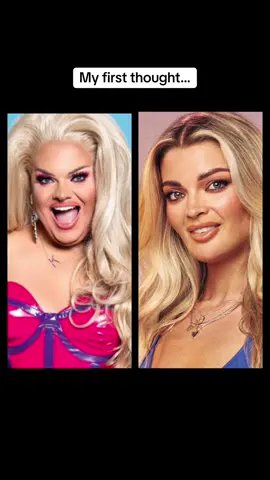 Please tell me others see it too 😂 #kittyscottclaus #helena #LoveIsland #dragraceuk #meme #fyp 