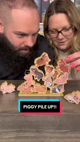 Come Play Piggy Pile Up With Us!! #boardgames #GameNight #couple #fun 