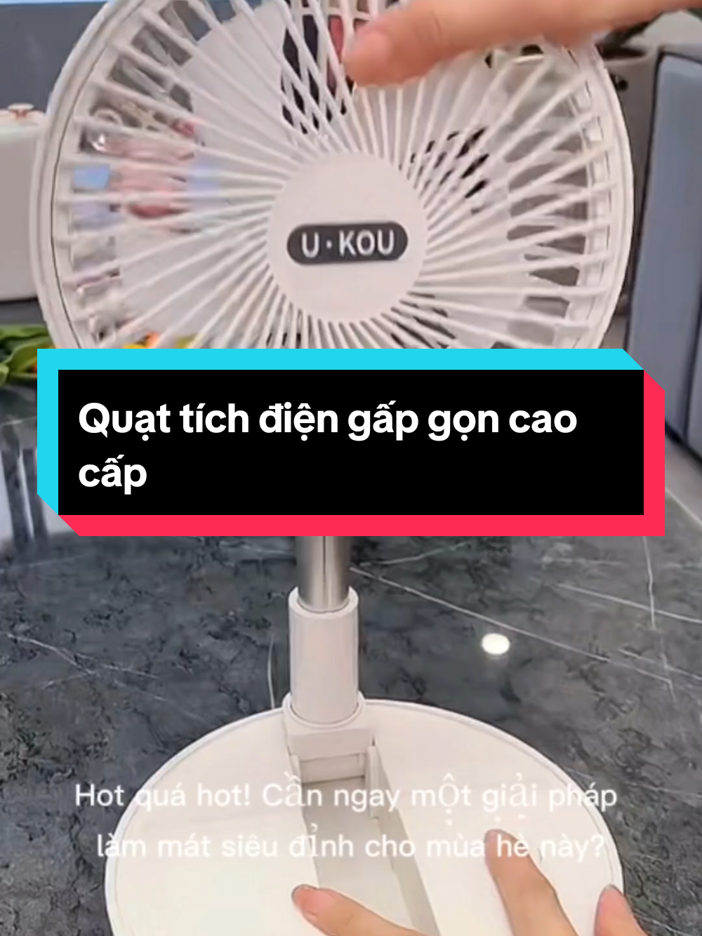 Quạt tích điện gấp gọn cao cấp#giadung #giadungtienich #quattichdien #quattichdienmini #quattichdienminicamtay #quattichdiengapgon 