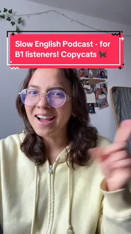 Welcome to back to my SLOW intermediate Podcast for B1 listeners! ✨ Talking about copying! 👮   #slowenglishpodcast #englishteacher #englishlistening #misshoney #maestramiel 