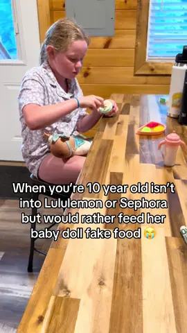 I hope she stays little like this forever  #babydoll #pretendplay #growingup #childhood #memory #slowlife 