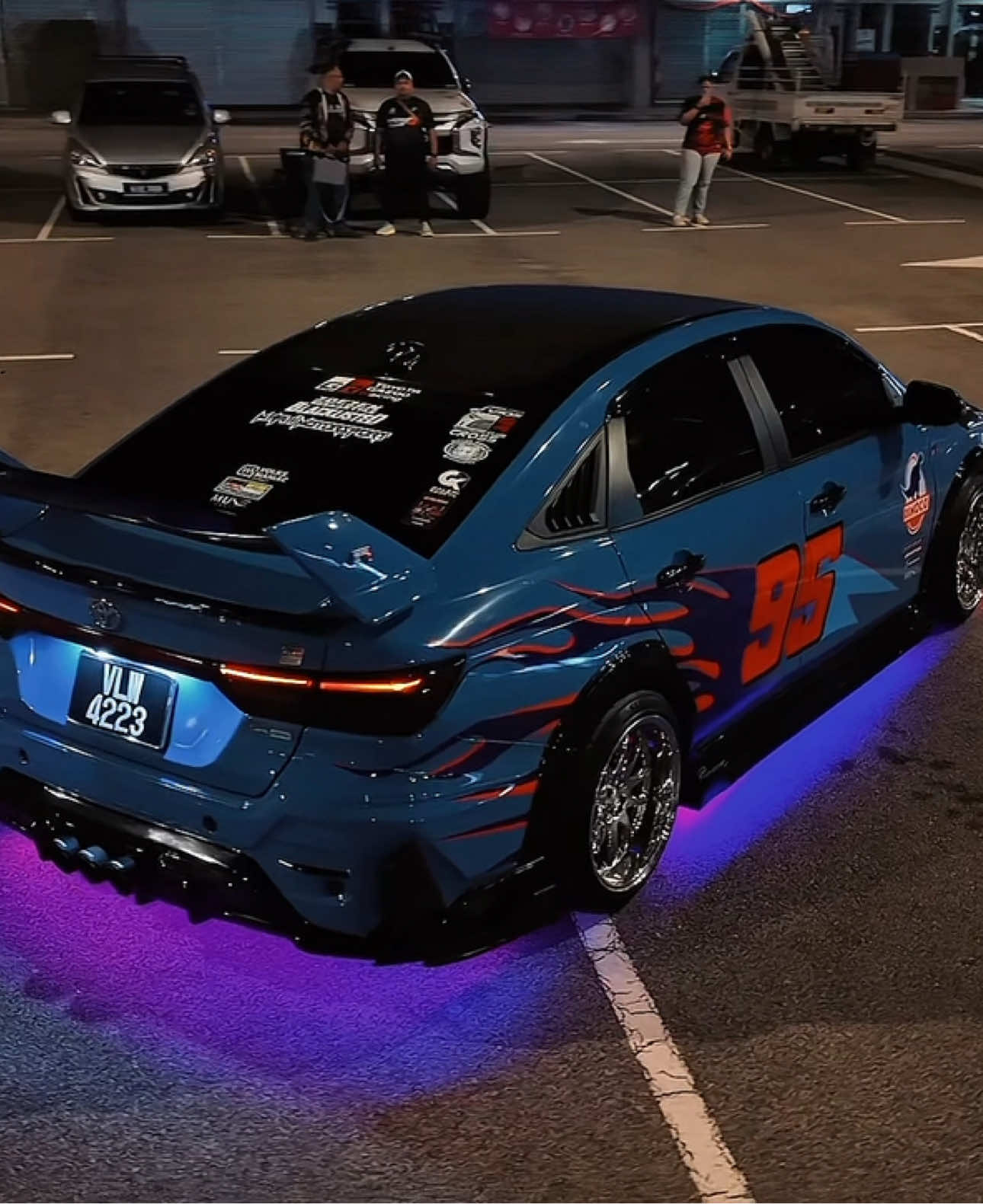 My Dinoko 🦕💙 !! @Icamahathir’s @⛩️SHOGUN BLITZ⛩️ @⚜️ABANG PINK OFFICIAL ⚜️ @VG4COfficial #showcar2025 #fyp #foryoupage #viosgen4 #fypage #dinokostyle 