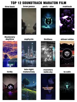 this soundtrack🎧..  #marathon #film #soundtrack #timeback #innerpeace #pariselse #maktoub #illusionarydaytime #asphyxia #limitless #shiverrwhize #lordly #latenightmelancholy #monsterskatiesky #lacalin #fyp #4upage #an #ipantz2nd 