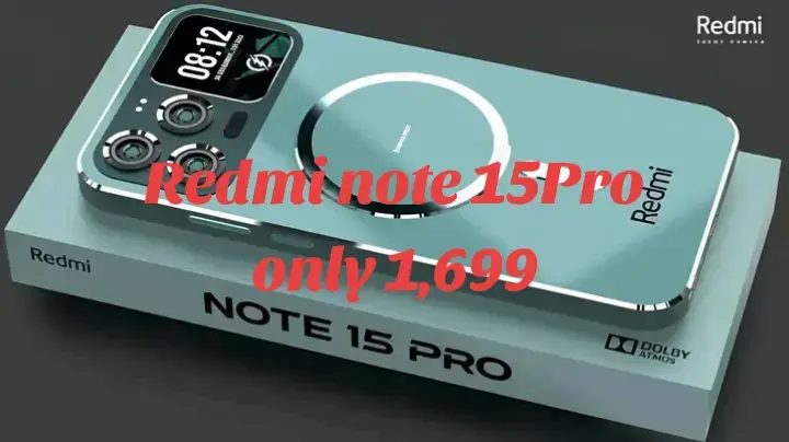 Redmi Note 15 Pro 5G: Stylish Slim Design, 12GB RAM, 256GB Storage & a Massive 200MP Camera