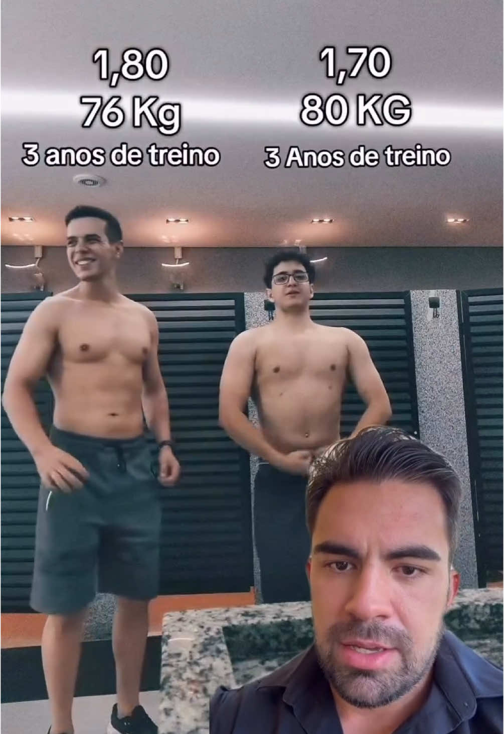 Quem é quem?? Não entendi… 🥲🤣🙂 #bodybuilders #powerlifter #academia 