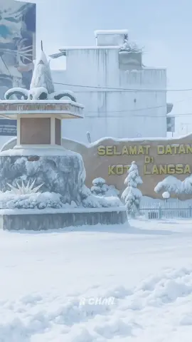 Kota Langsa jika turun Salju #musimsalju #fyp 