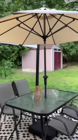 My patio umbrella is in stock and a must for this summer sun ☀️  #tiktokshop #tiktok #fyp #foryourpage #musthaves #find #finds #Summer #patio #outdoorfurniture 