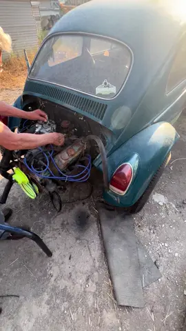 Had to put a new carb on it ! I feel like every time I check something off the list , three more things get added haha the life of a project car #bajabug#vw#volkswagon#v6swap#231v6#buick#buickbug#1965
