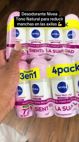 Desodorante Nívea del tono Natural para reducir Manchas en las axilas #tiktokshop #desodorante #mujeres #nivea