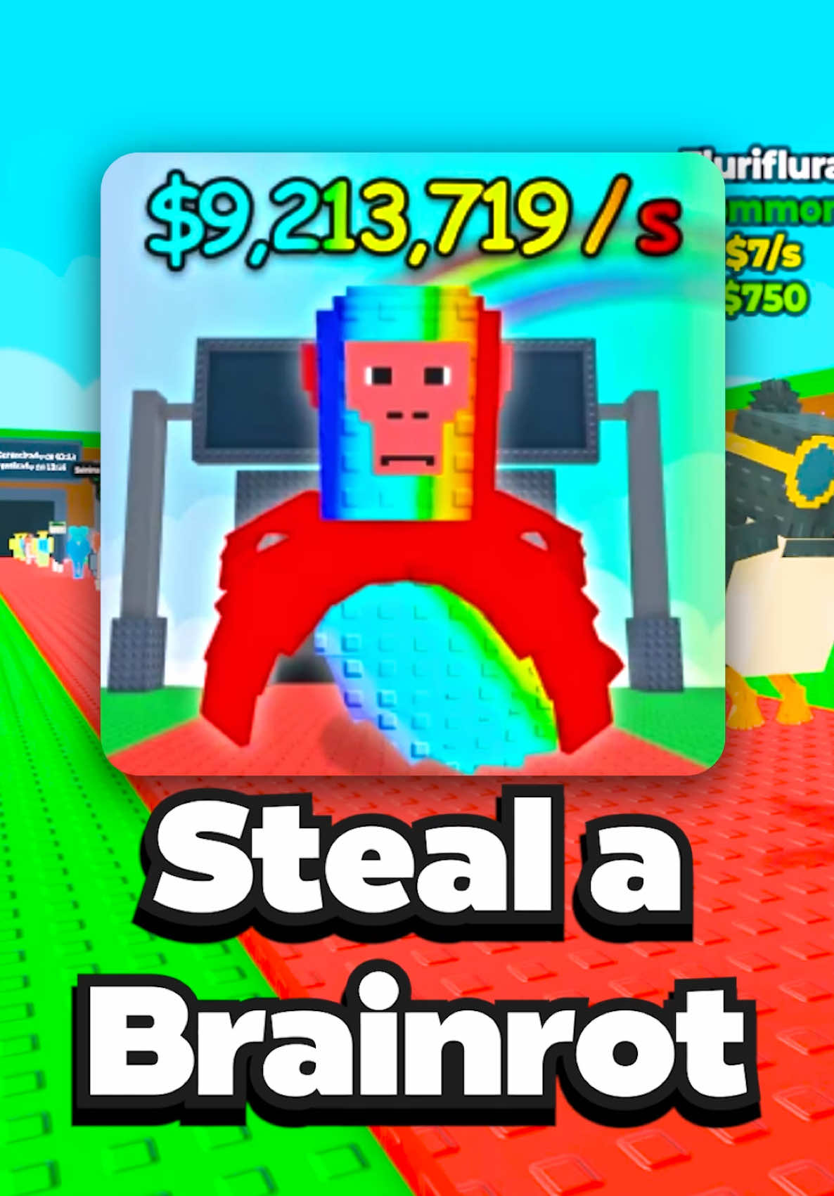 A CORRER 🏃☝️!! #humor #roblox #robloxgames #robloxnewgame #recomendandojuegosderoblox #robloxespañol #fyp #primerpersona #stealabrainrot #robaunbrainrot 