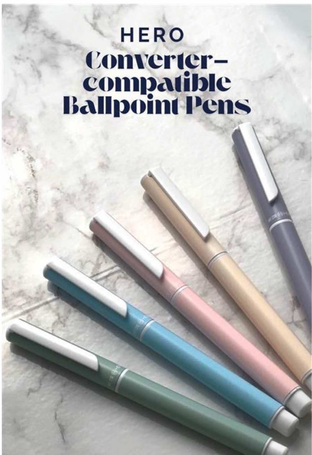 New Arrivals! Hero Ballpoint pens 🖊️. #pensachi #pen #review #stationery #stationeryaddict #ink #pens #writing #ballpointpenartwork #penreview #penaddiction #colorful #converter #fyp #journaling #stationeryhaul #stationerypal #foryou #chinesestationery 