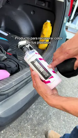 Producto para recuperar el color de tus plásticos#car#care#gloss#dressing 