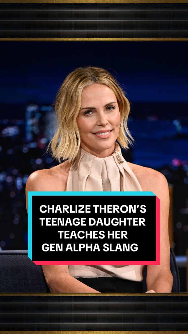 Charlize Theron’s teenage daughter teaches her Gen Alpha slang 🤣 #FallonTonight #TonightShow #CharlizeTheron #JimmyFallon 