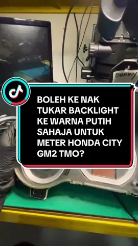 BOLEH KE NAK TUKAR BACKLIGHT KE WARNA PUTIH  SAHAJA UNTUK METER HONDA CITY GM2 TMO? #hondacity  #hondacitytmo  #citygm2 #hondacitygm2 
