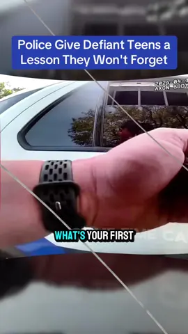 Police Give Defiant Teens a Lesson They Won't Forget #cops #copsoftiktok 