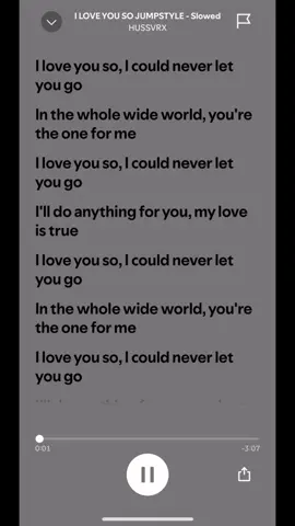 I love you so, jumpstyle slowed - lyrics #music#jumpstyle#brazil#lyrics#everyone
