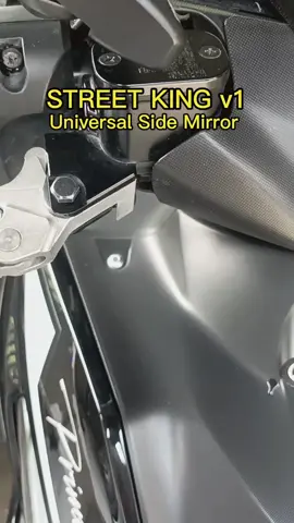 Street King Side Mirror V1 Fully Cast Alloy Adjustable HD Lens 14*8cm LTO Passed Universal Surfy Motorcycle #yellobasket👆 #motorparts #accessories #fypシ゚viral #viral 