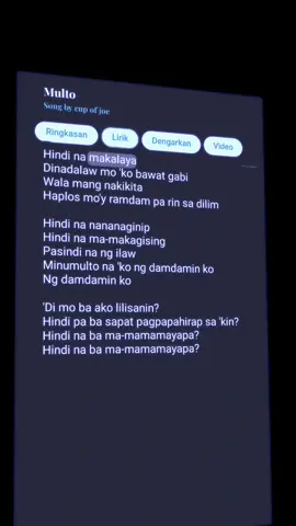 Multo🎧 #music #lyrics #multo #cupofjoe #fyp #foryou #masukberandafyp #synxzlirics 