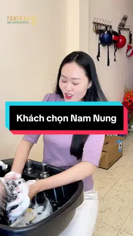 Làm nghề gội đầu bao năm mới thấy khách toàn chọn Nam Nung #xuhuong #namnung #daugoi #daugoinamnung #daugoithaoduoc 