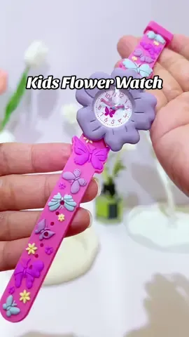 Kids Flower Watch with butterfly strap.#kidswatch #flowerwatch #watchstrap 